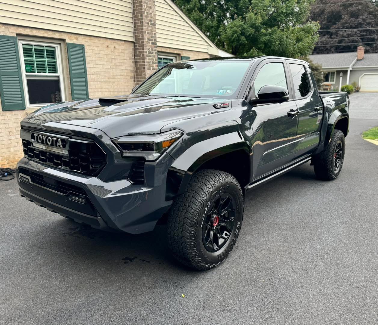 Gray Toyota Tacoma TRD Pro alternate angle at Attention 2 Details Lancaster PA